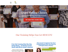 Tablet Screenshot of grantwritingclasses.org